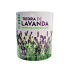 Taza Tiedra de Lavanda Flores